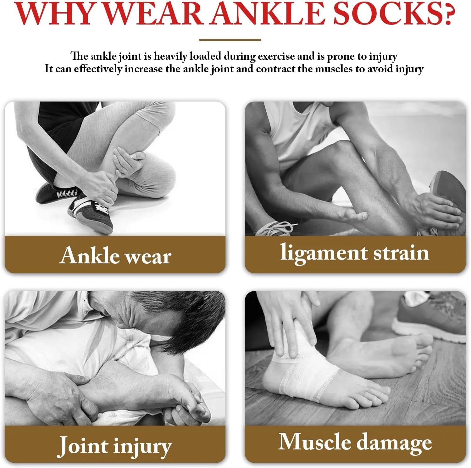 3Pairs Neuropathy Socks - Soothe Relief Compression Socks 20-30 mmHg - Comprex Ankle Sleeves for Arch Support, Achilles Tendonitis, and Foot Pain Relief (Large, Black)