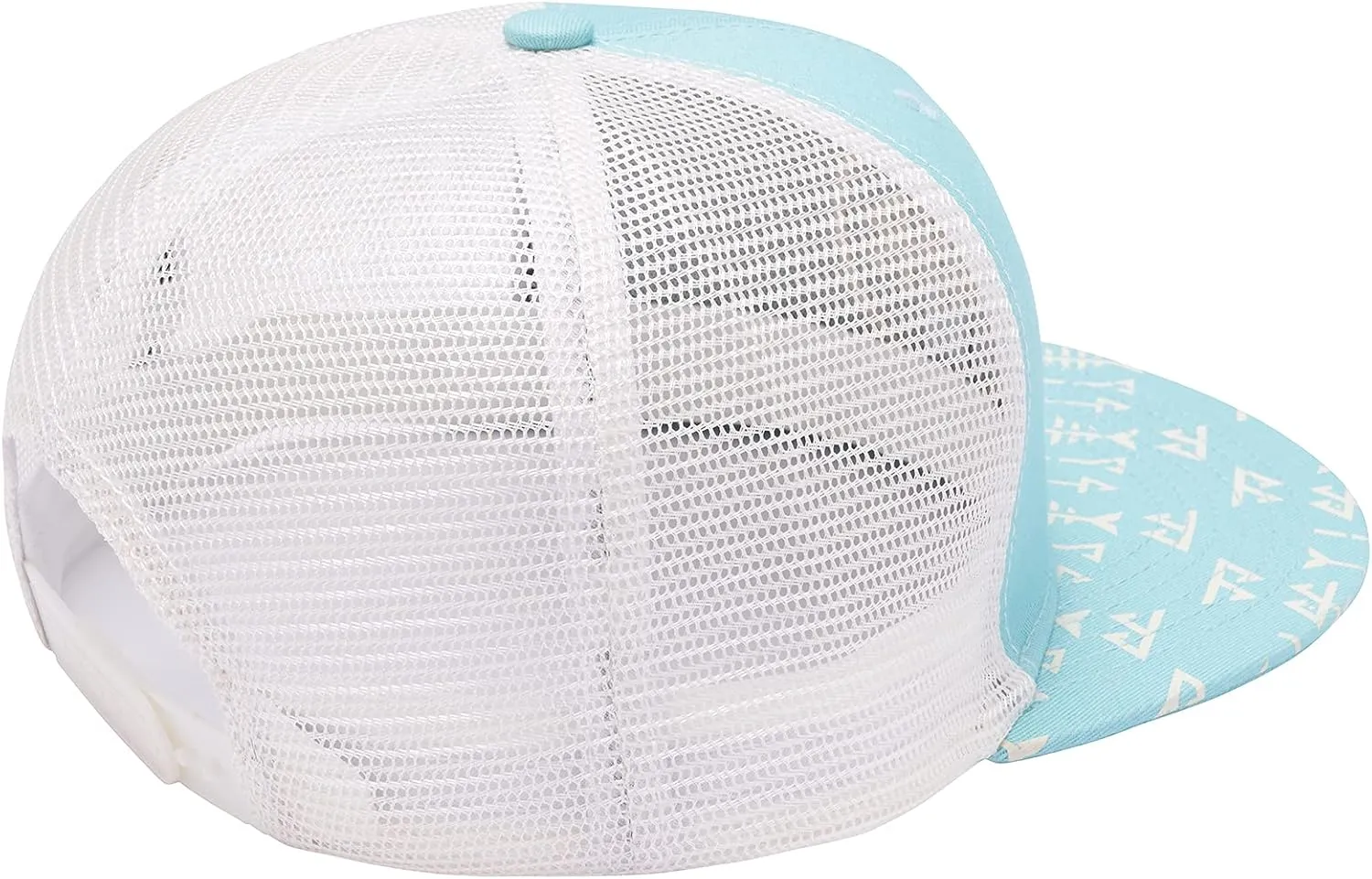 BASSDASH Flat Brim Trucker Cap Adjustable Snapback Hat Mesh Back for Men Women
