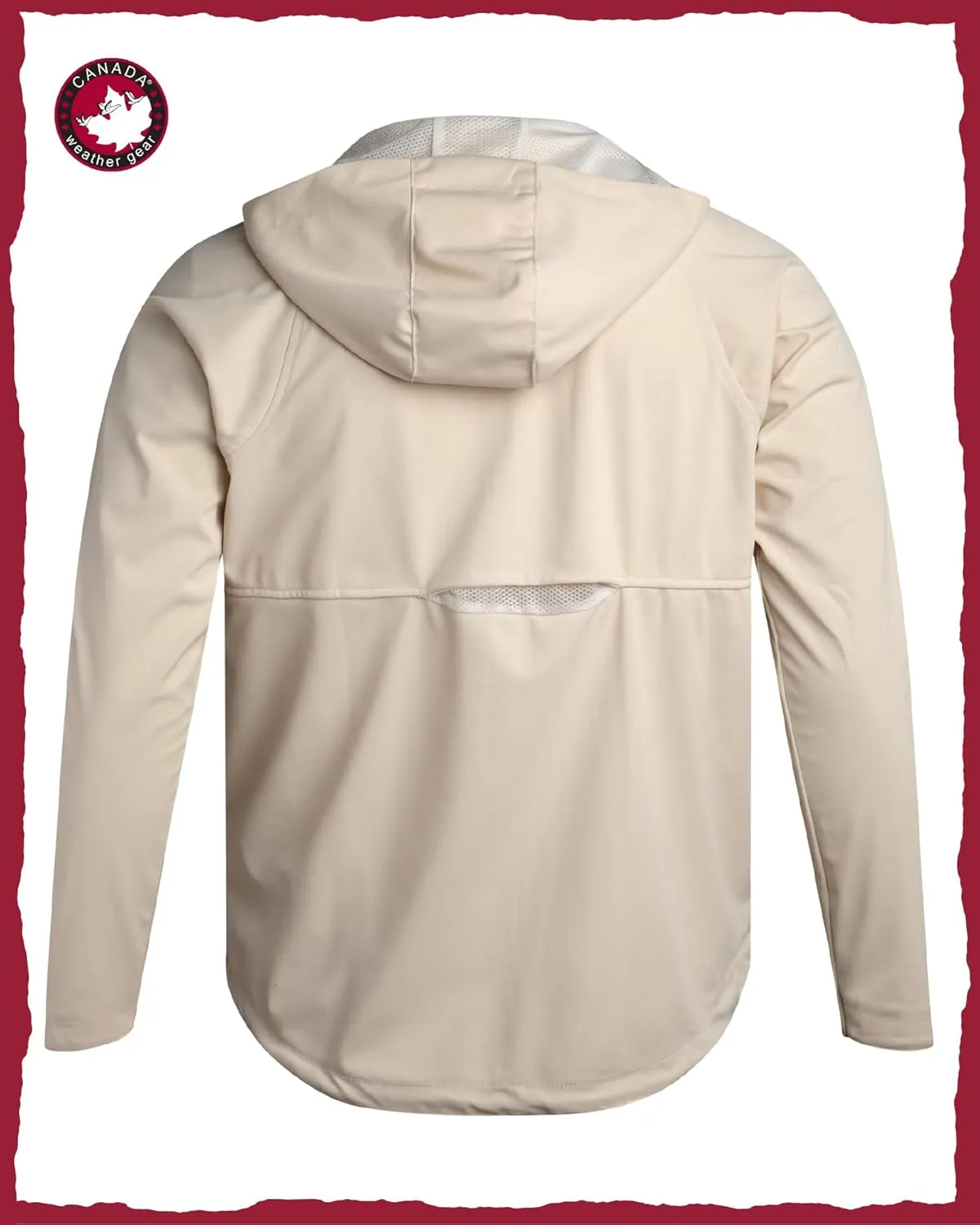 CANADA WEATHER GEAR Mens Softshell Jacket - Lightweight Water Resistant Windbreaker Jacket for Men with Reflective Neck Tape