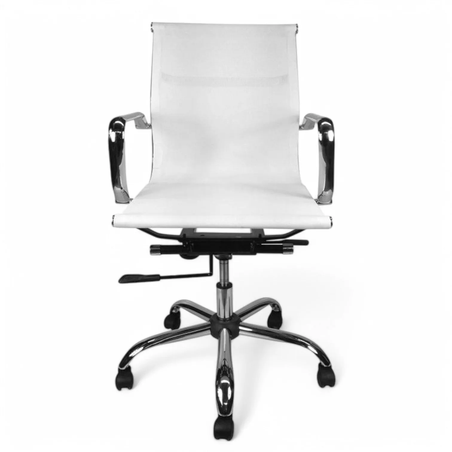 Carter Low Back Office Chair - White Mesh