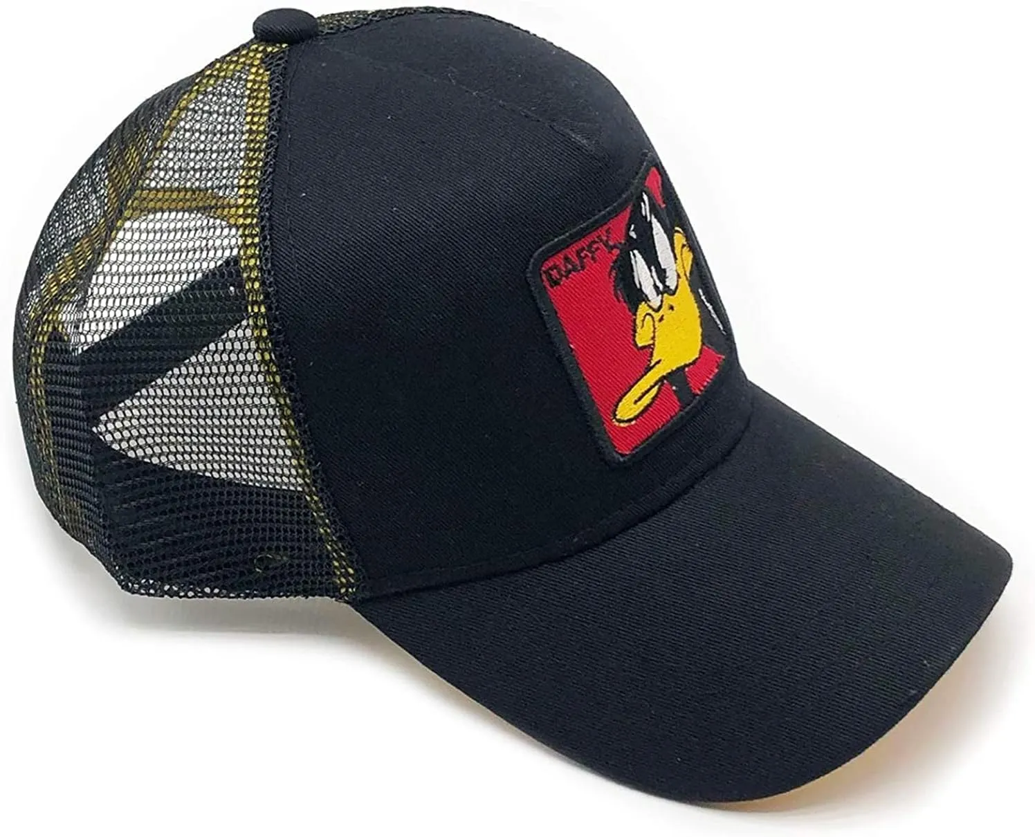 Cartoon Baseball Cap - Mesh Trucker Cap for Men, Women & Kids - Outdoor Sports Hat - Black