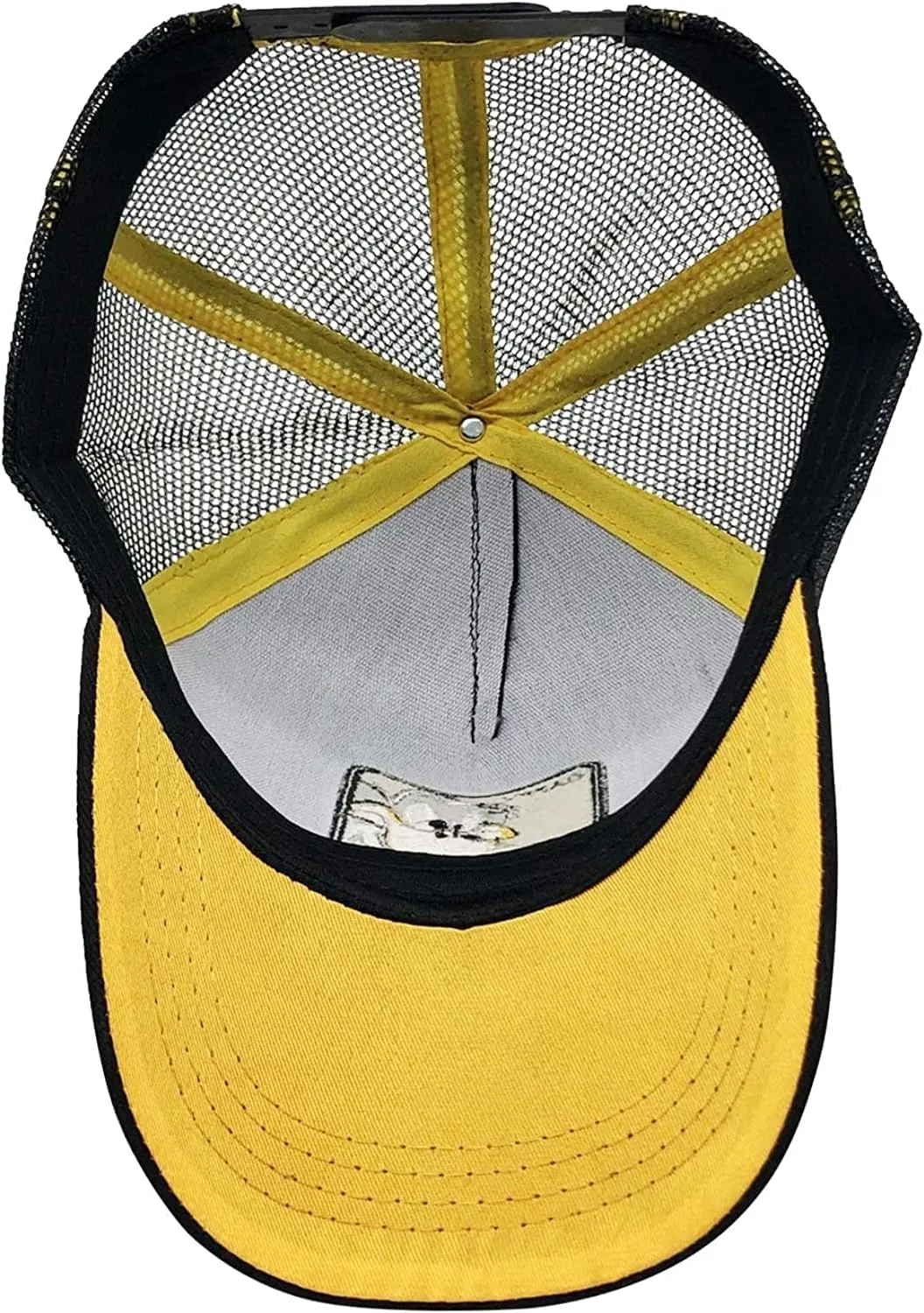 Cartoon Baseball Cap - Mesh Trucker Cap for Men, Women & Kids - Outdoor Sports Hat - Black