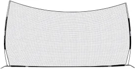 Champion Sports Baseball and Lacrosse Backstop Net: Rhino Flex Goal Backstop Barrier Net - Portable Ball Stop and Barrier Netting with Carry Bag - Multiple Styles