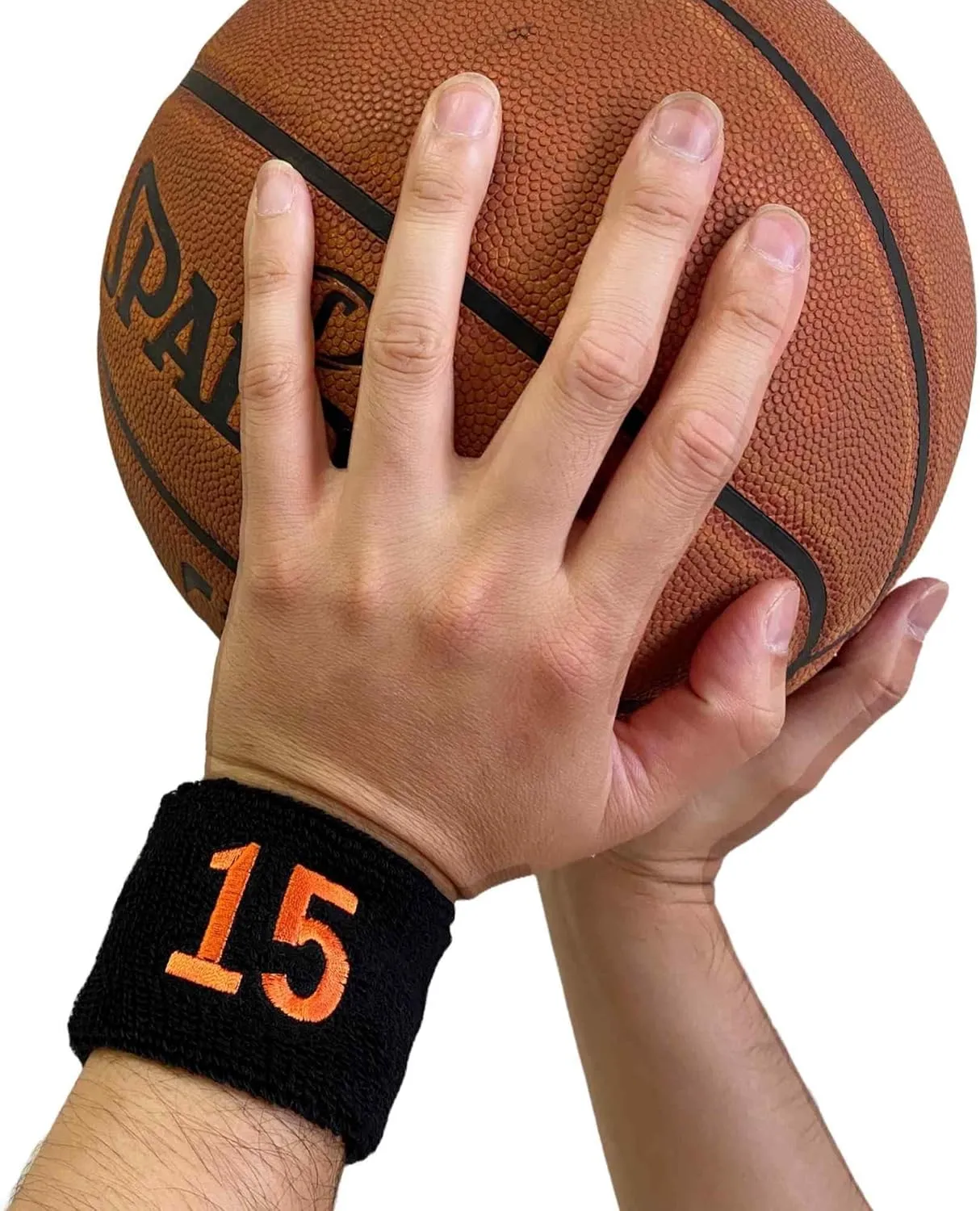 Couver Unisex Black Like Giants Sports/Athletic with Number Embroidery Sweat Wristband, One Size, 1 Piece