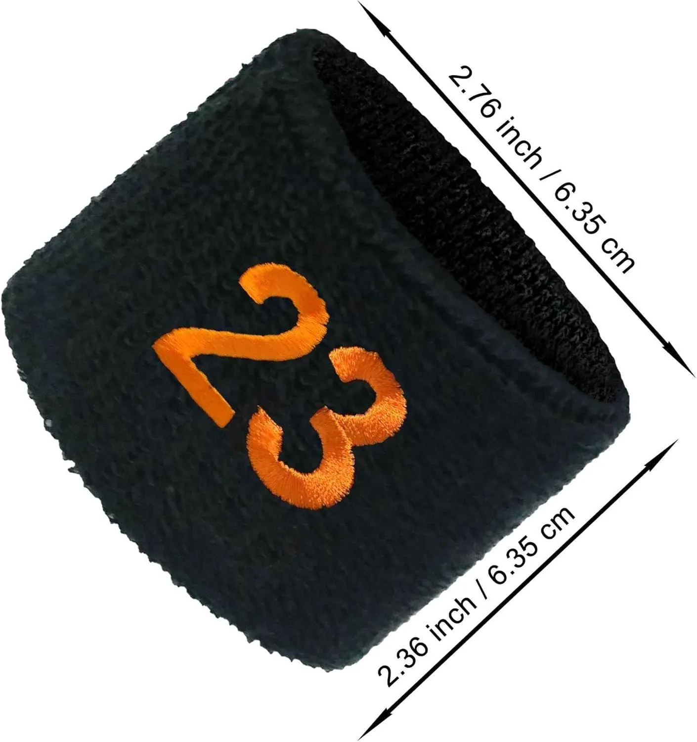 Couver Unisex Black Like Giants Sports/Athletic with Number Embroidery Sweat Wristband, One Size, 1 Piece