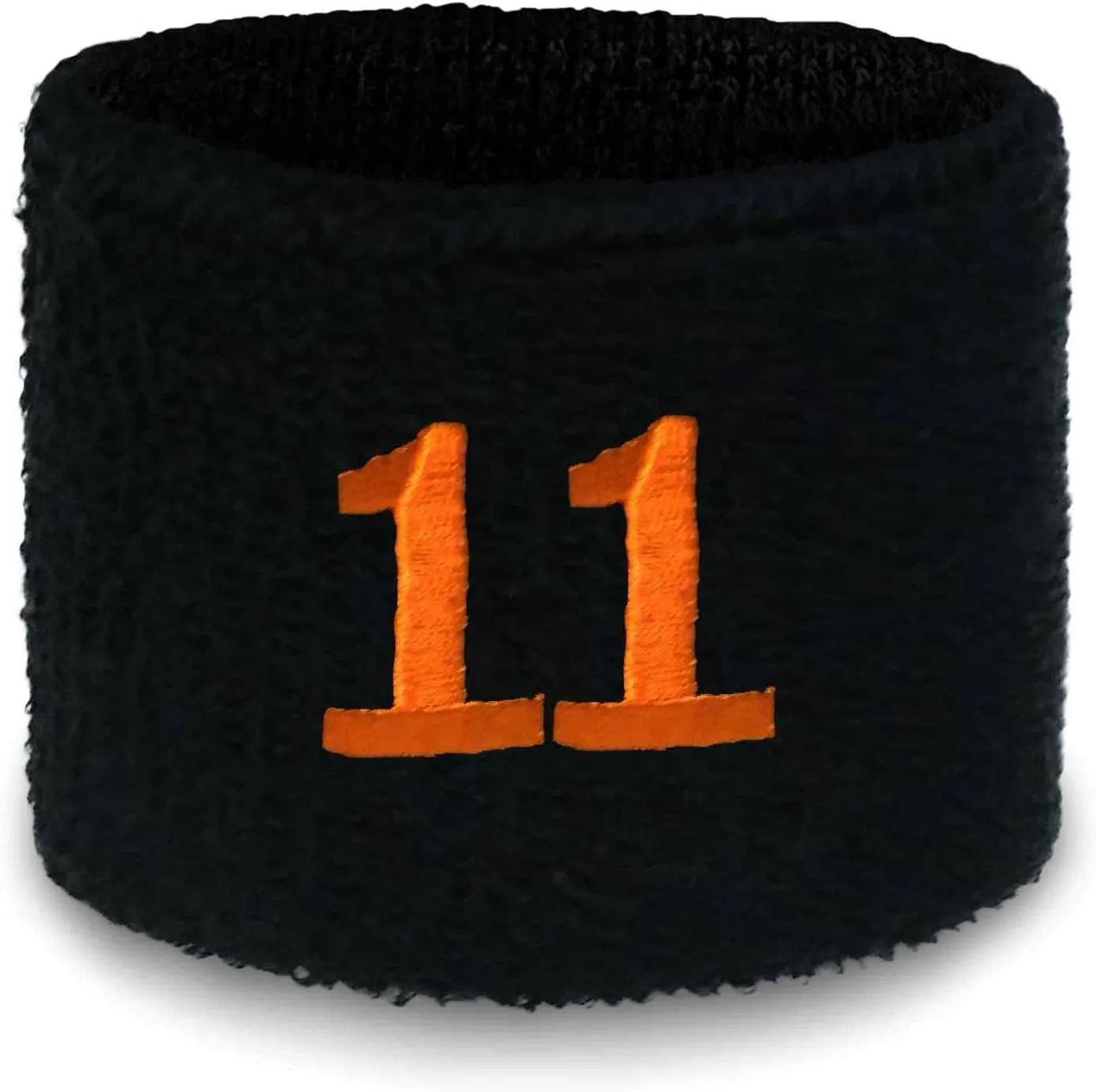 Couver Unisex Black Like Giants Sports/Athletic with Number Embroidery Sweat Wristband, One Size, 1 Piece
