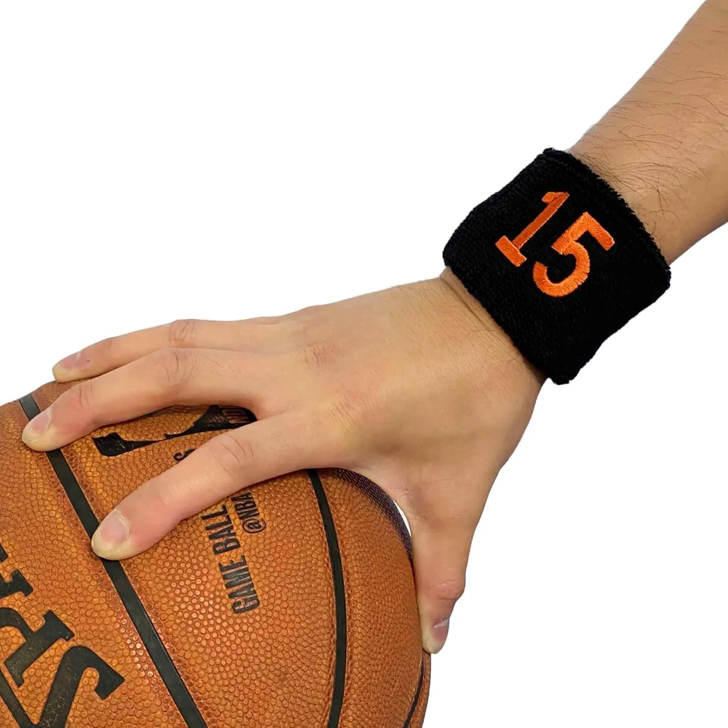 Couver Unisex Black Like Giants Sports/Athletic with Number Embroidery Sweat Wristband, One Size, 1 Piece