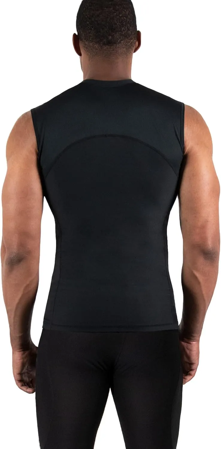 DEVOPS 3 Pack Men's Athletic Compression Shirts Sleeveless