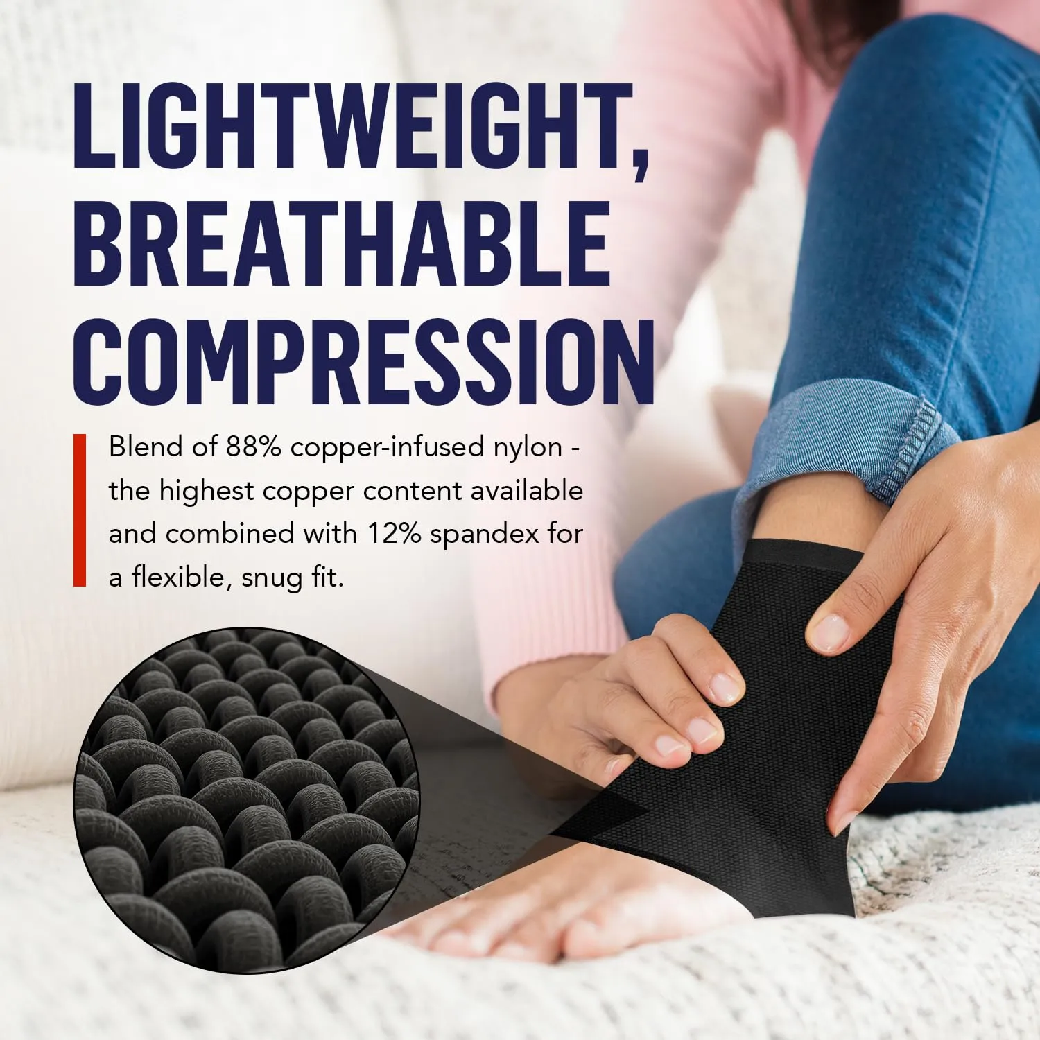 Dr. Arthritis Ankle Compression Sleeve, Multi Use Plantar Fasciitis Socks & Achilles Tendonitis Brace, Non Slip Ankle Brace for Men & Women (Black, M)