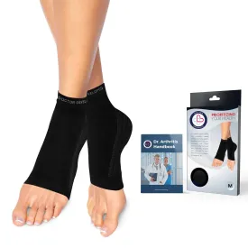 Dr. Arthritis Ankle Compression Sleeve, Multi Use Plantar Fasciitis Socks & Achilles Tendonitis Brace, Non Slip Ankle Brace for Men & Women (Black, M)
