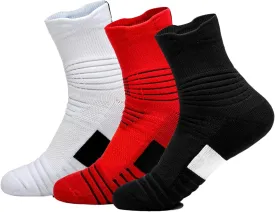 Elite Basketball Socks Compression Cushion Thick Cycling Socks Athletic Crew Socks for Men Women Boys