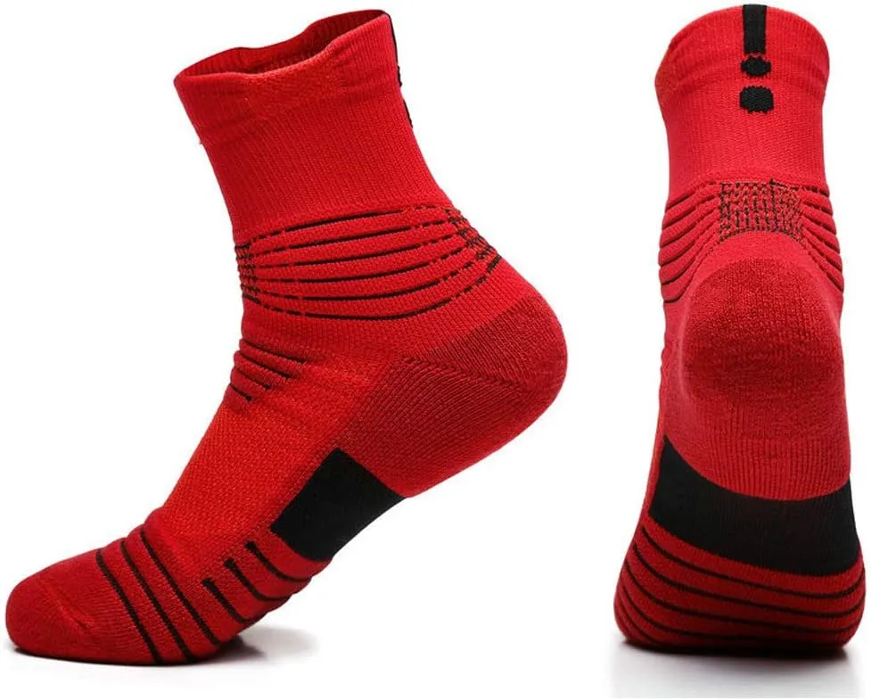 Elite Basketball Socks Compression Cushion Thick Cycling Socks Athletic Crew Socks for Men Women Boys