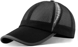 ELLEWIN Unisex Breathable Full Mesh Baseball Cap Quick Dry Running hat Lightweight Cooling Water Sports Hat