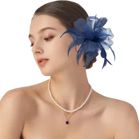 Fascinator Derby Hats Headband for Women 20s Vintage Hair Accessories for Derby Wedding Tea Party