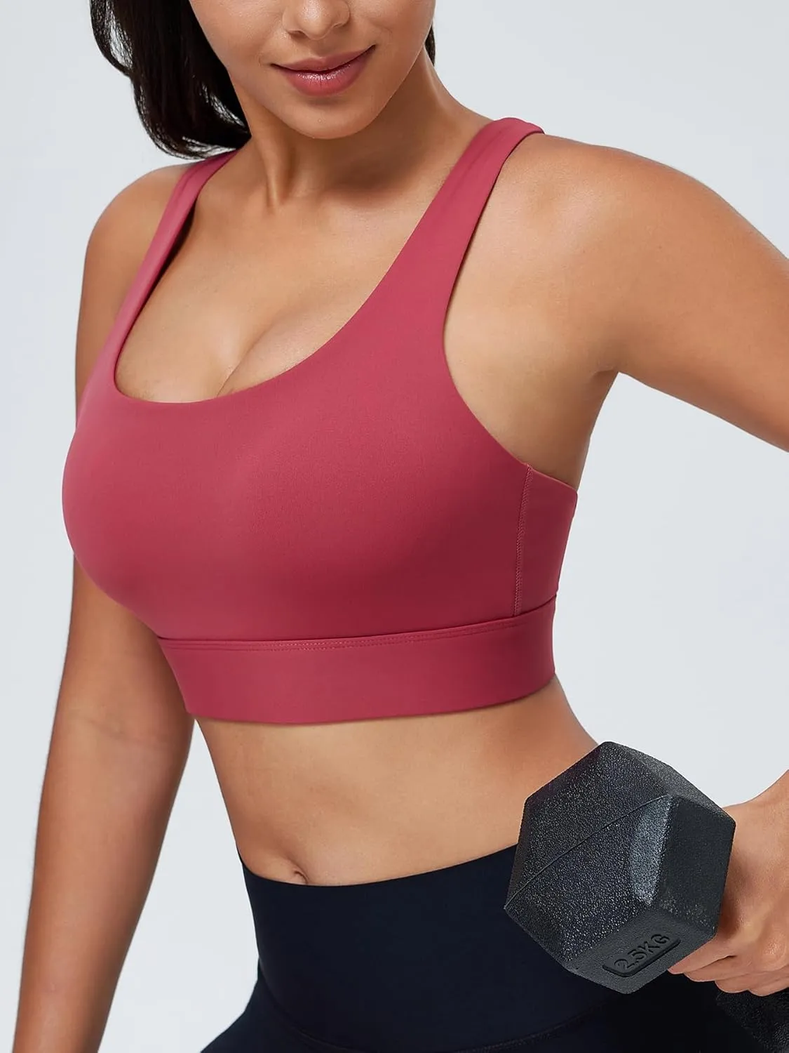 High Impact Sports Bra for Women High Support Molded Cups Strappy Womens Sports Bra for Workout,Training and Running