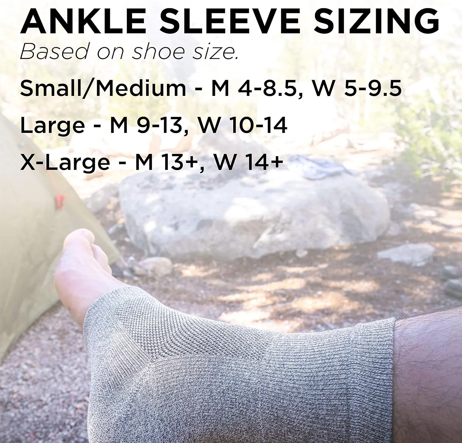 Incrediwear Ankle Sleeve  Ankle Brace for Joint Pain Relief, Sprained Ankle Support, Arthritis, Inflammation Relief, and Circulation, Ankle Support for Women and Men (Black, X-Large)