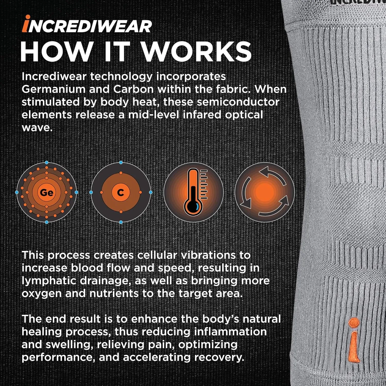 Incrediwear Ankle Sleeve  Ankle Brace for Joint Pain Relief, Sprained Ankle Support, Arthritis, Inflammation Relief, and Circulation, Ankle Support for Women and Men (Black, X-Large)