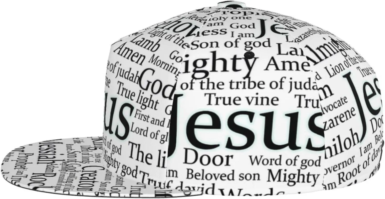 Jesus Baseball Cap for Men Women Adjustable Trucker Hat for Running Sports Hiking Beach
