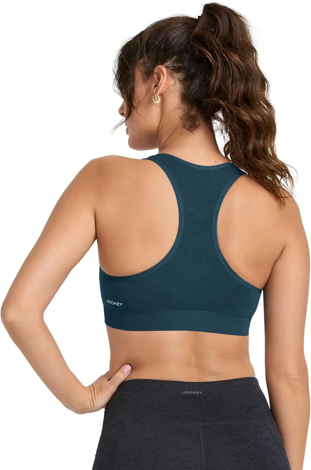 Jockey Women's Bra Seamfree Mid Impact Sports Bra