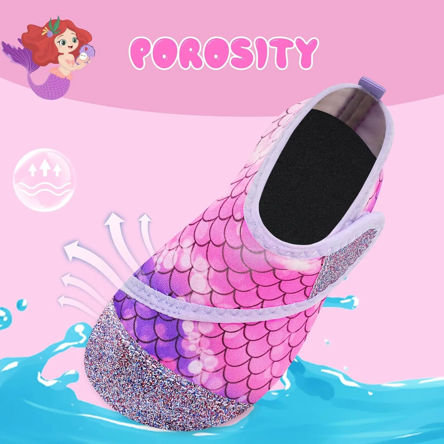 Kids Water Shoes Girls Boys Outdoor Quick Dry Barefoot Aqua Socks for Toddler Sport Beach Swim Surf