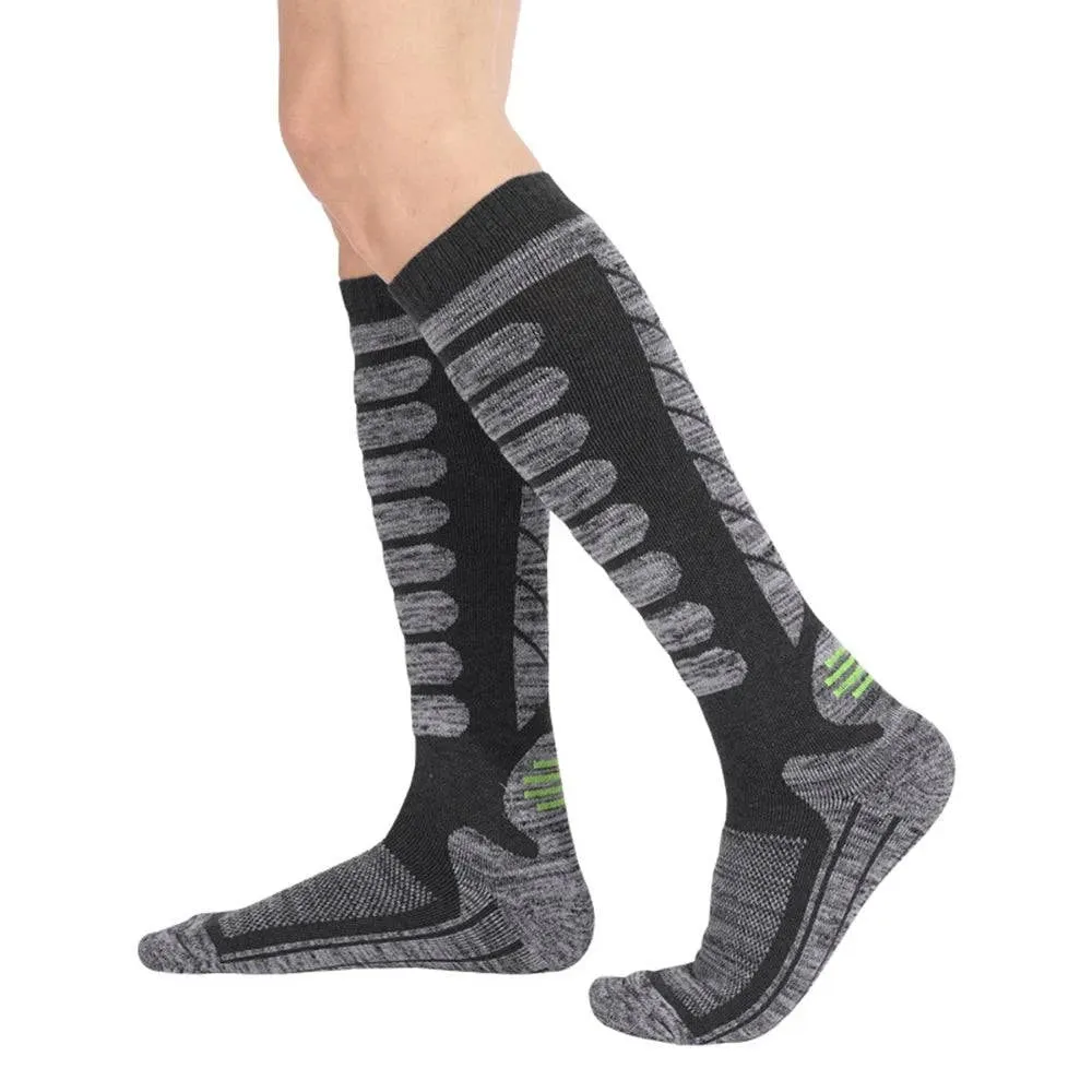 Long Tube Ski Socks Winter Sports Socks Skiing Snowboarding Thermal Knitting Socks for Hiking Climbing