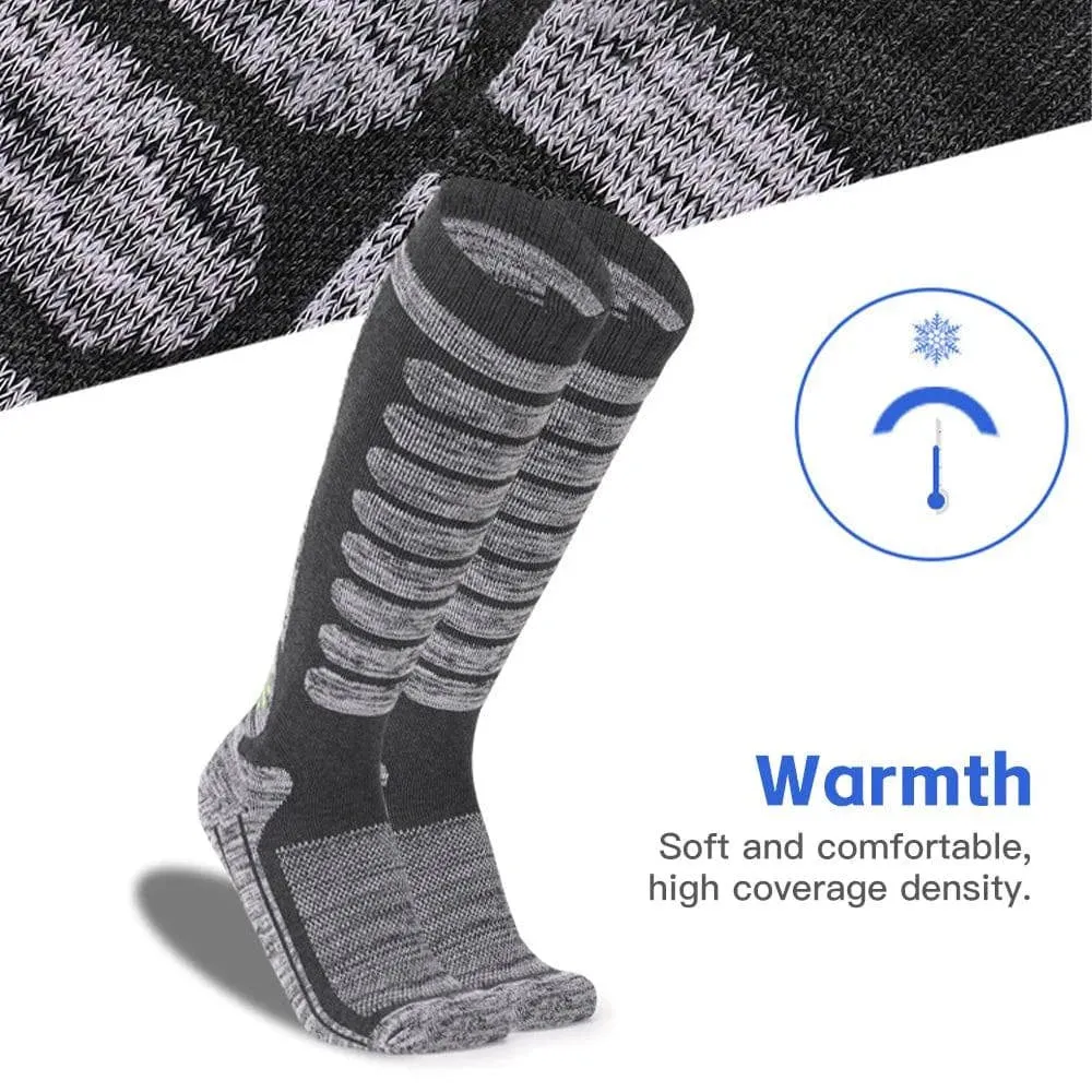 Long Tube Ski Socks Winter Sports Socks Skiing Snowboarding Thermal Knitting Socks for Hiking Climbing