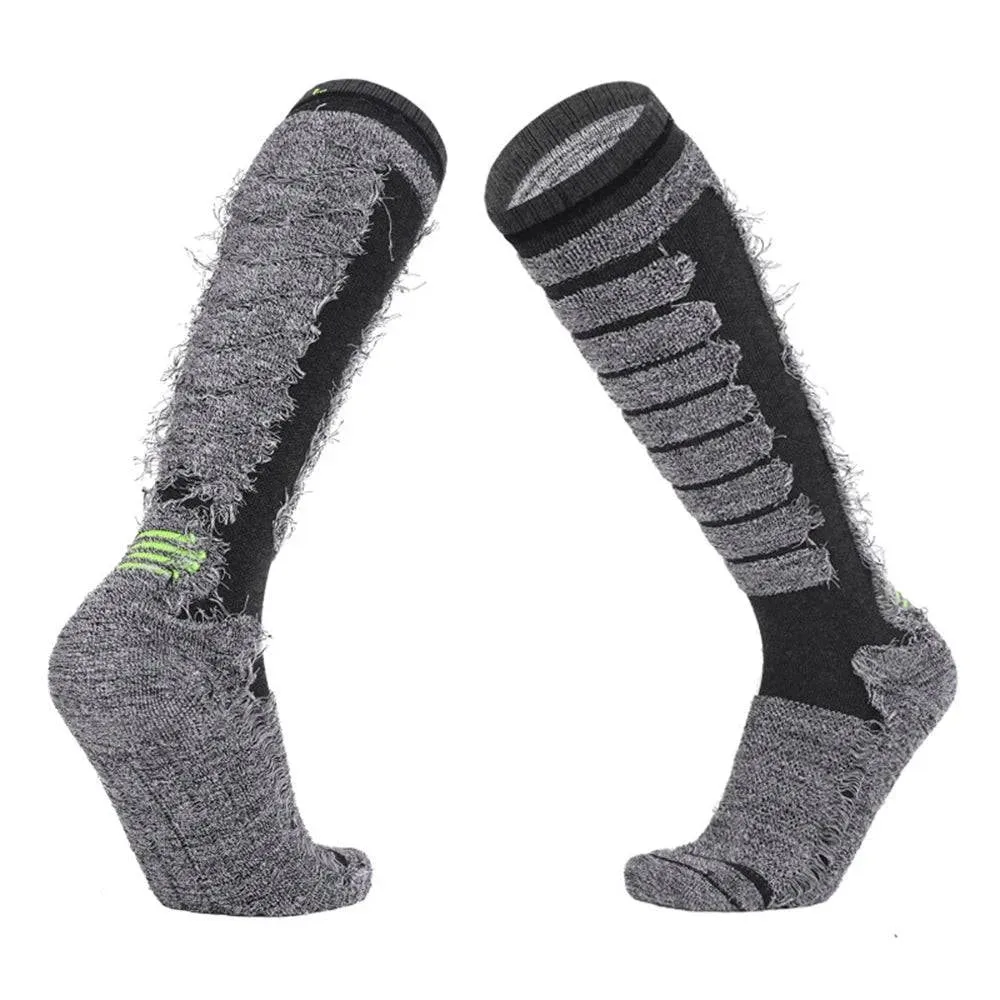Long Tube Ski Socks Winter Sports Socks Skiing Snowboarding Thermal Knitting Socks for Hiking Climbing