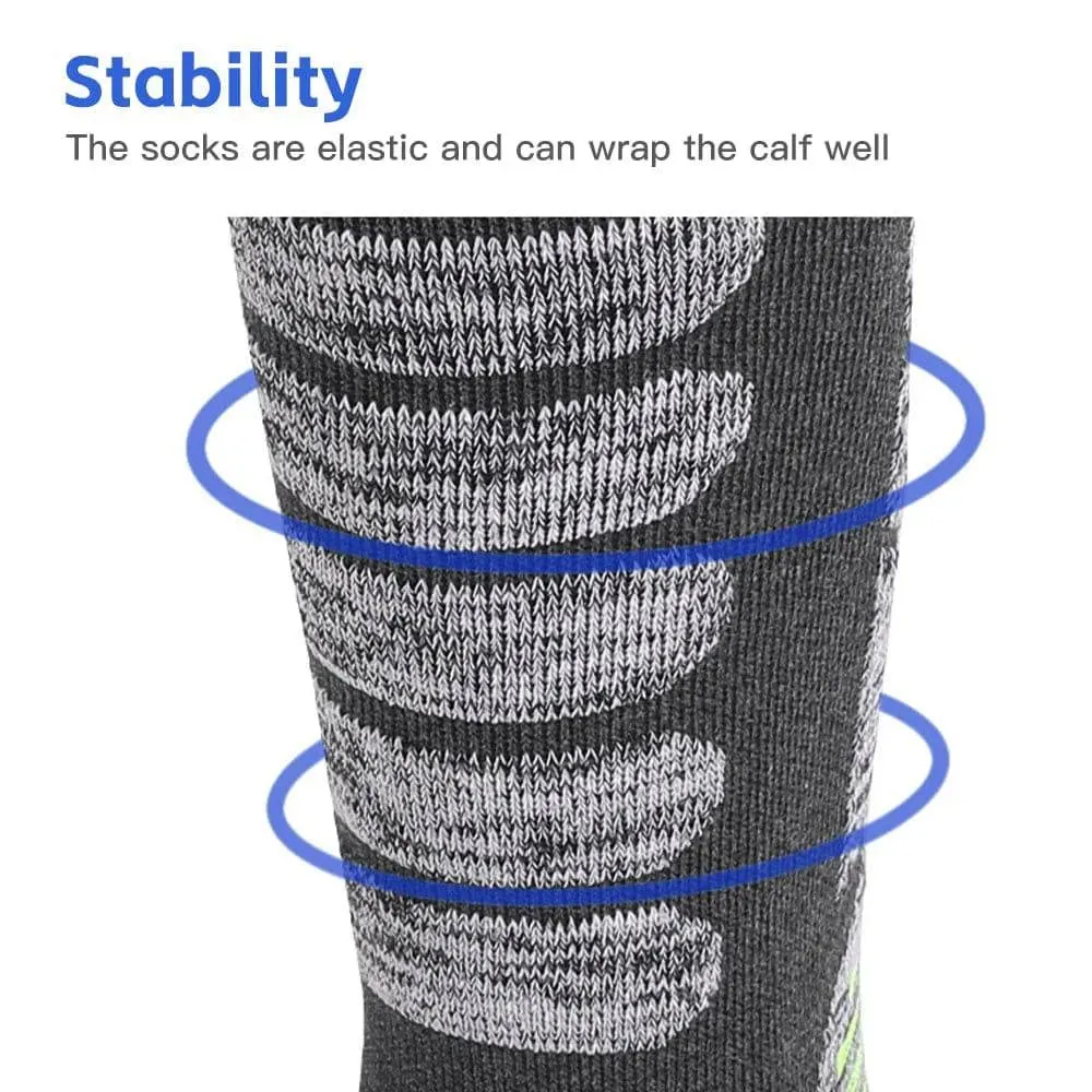 Long Tube Ski Socks Winter Sports Socks Skiing Snowboarding Thermal Knitting Socks for Hiking Climbing