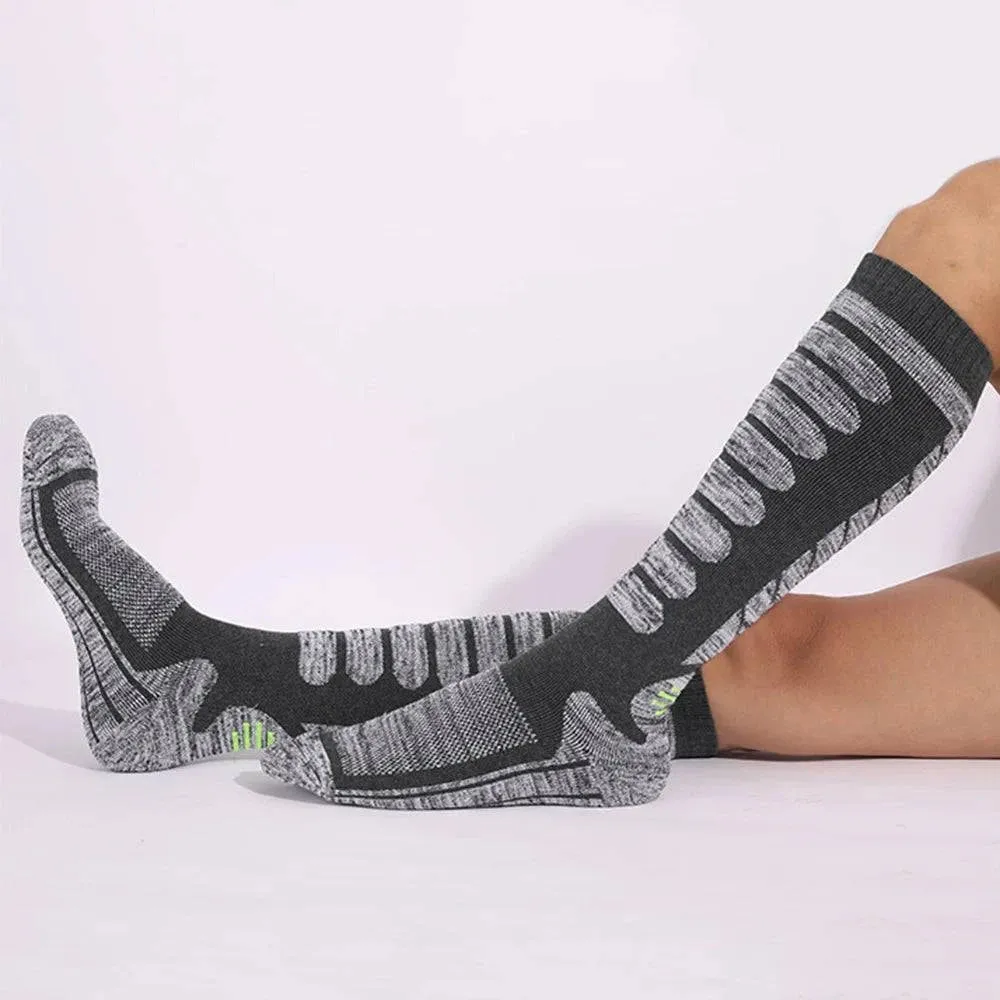 Long Tube Ski Socks Winter Sports Socks Skiing Snowboarding Thermal Knitting Socks for Hiking Climbing