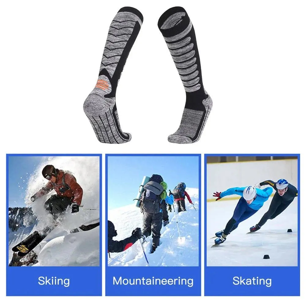 Long Tube Ski Socks Winter Sports Socks Skiing Snowboarding Thermal Knitting Socks for Hiking Climbing