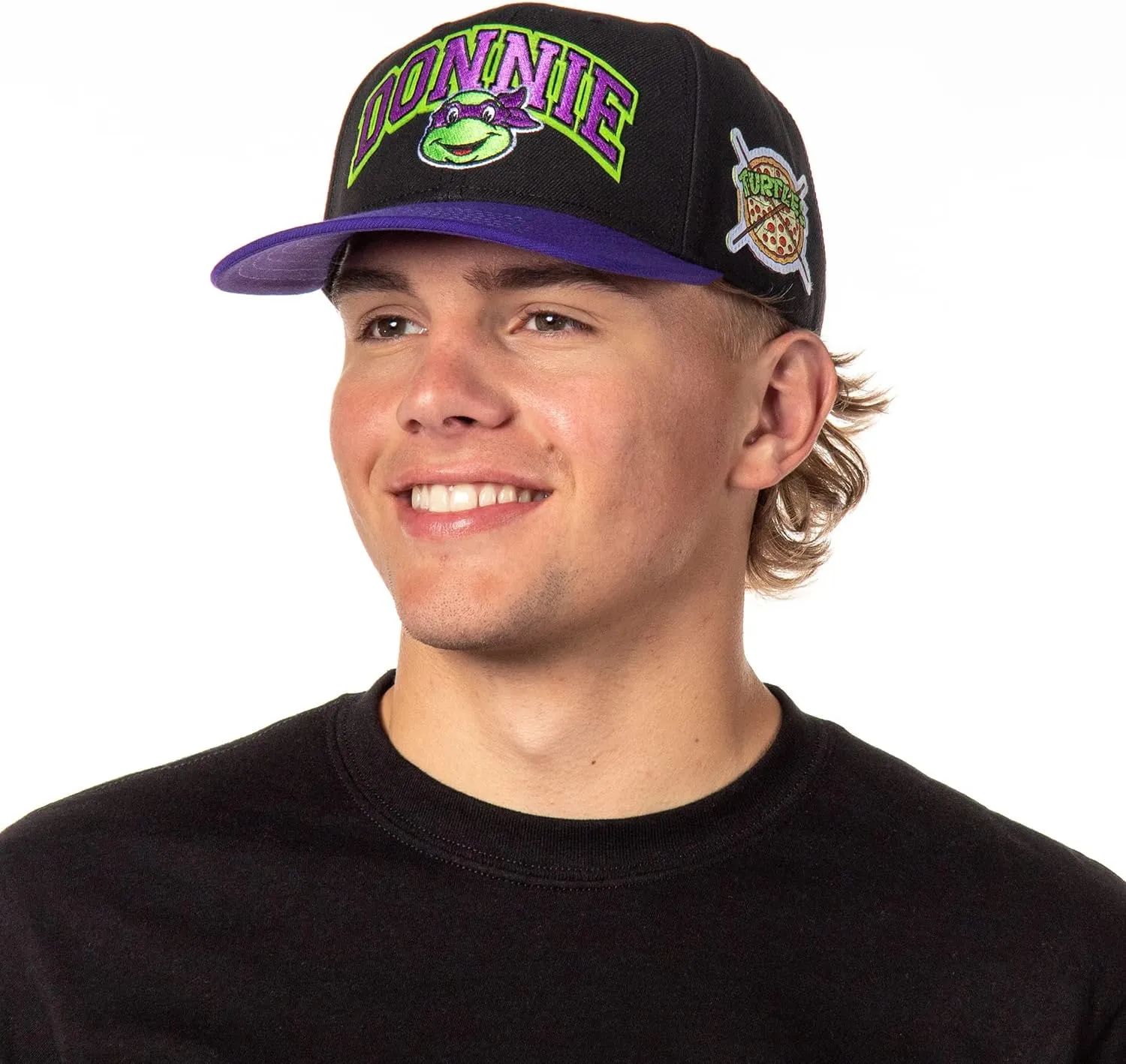 Nickelodeon Mens' Teenage Mutant Ninja Turtles Embroidered Classic Precurve Snapback Hat