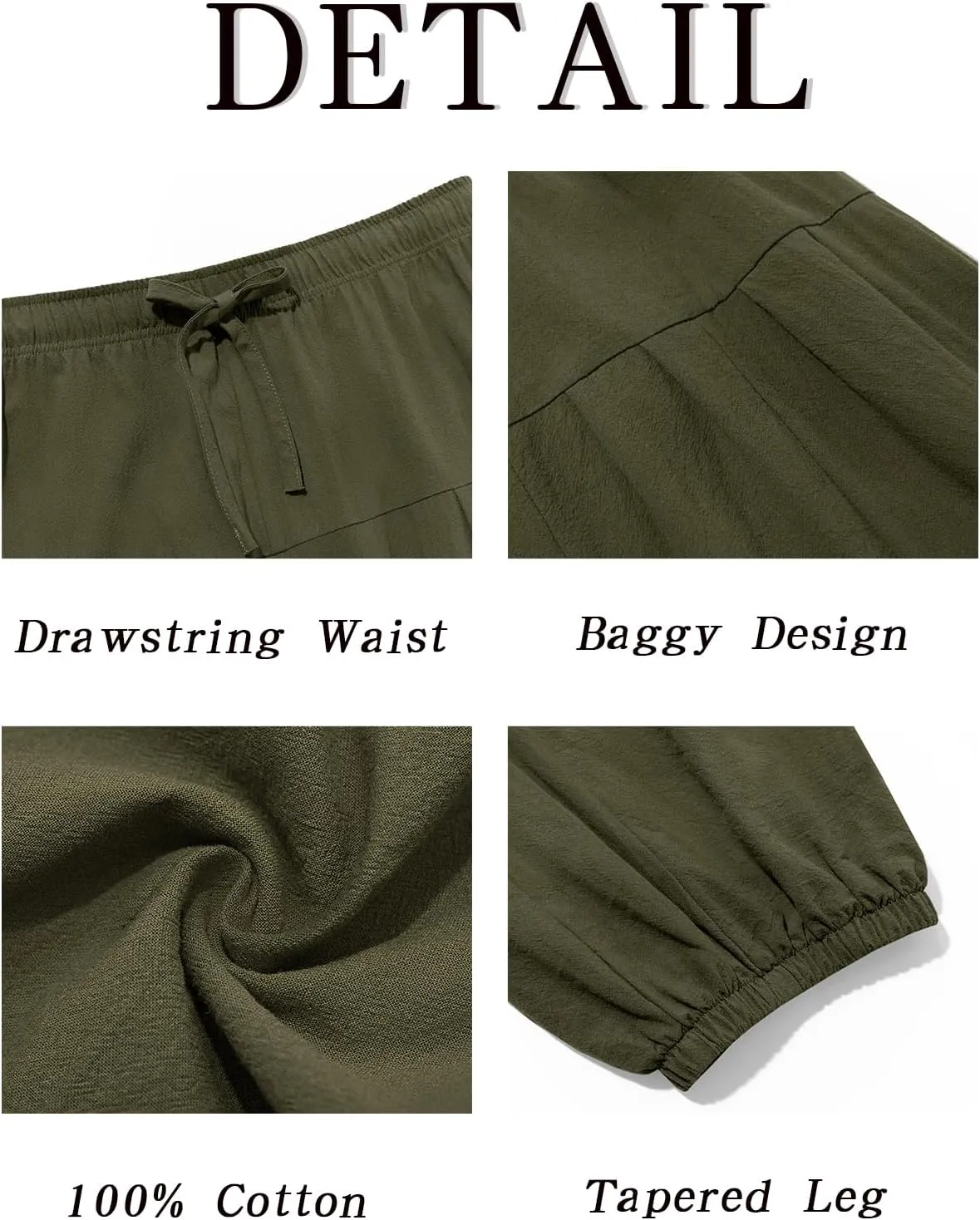 Runcati Mens Medieval Pirate Cotton Pants Renaissance Viking Costume Trousers Halloween Baggy Tapered Harem Pants