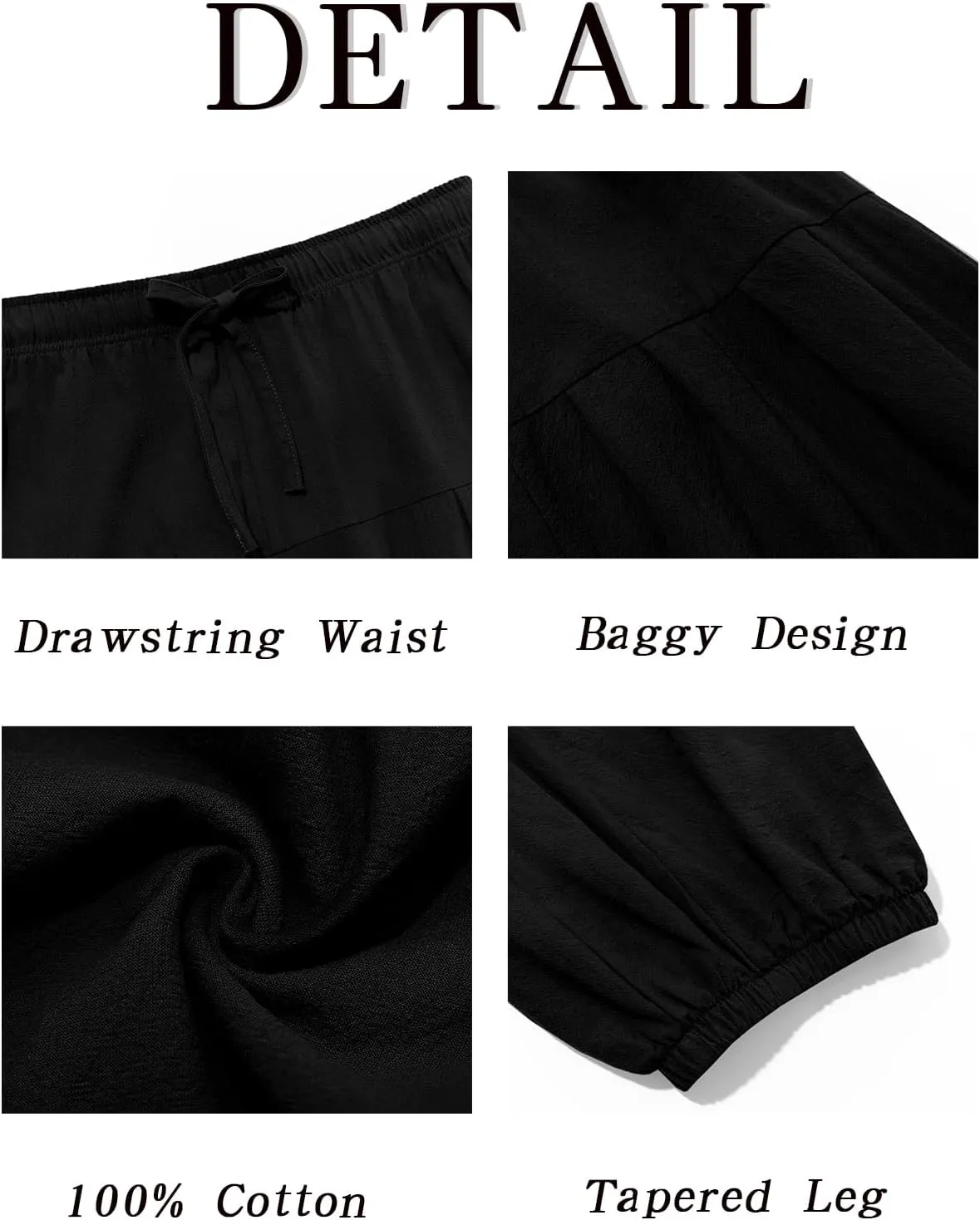 Runcati Mens Medieval Pirate Cotton Pants Renaissance Viking Costume Trousers Halloween Baggy Tapered Harem Pants