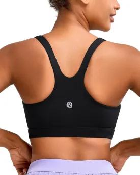 RUNNING GIRL Sports Bra for Women High Support, Molded Cup High Impact Sports Bras for Women Large Bust