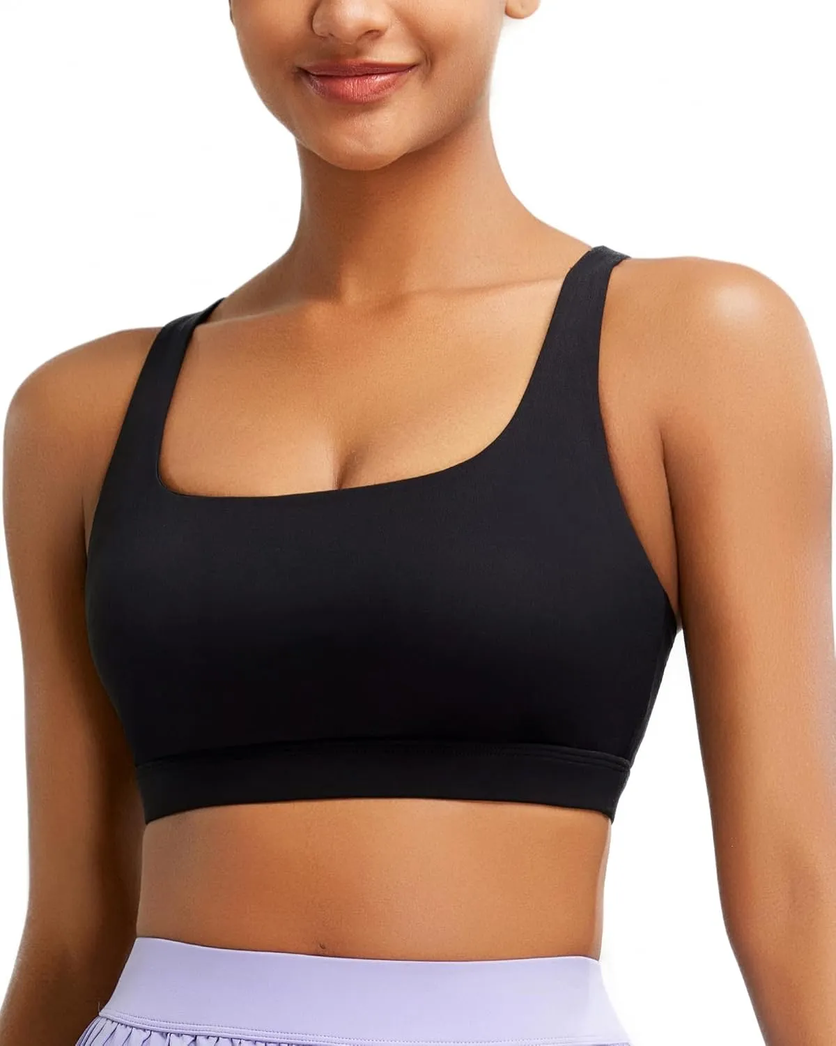 RUNNING GIRL Sports Bra for Women High Support, Molded Cup High Impact Sports Bras for Women Large Bust