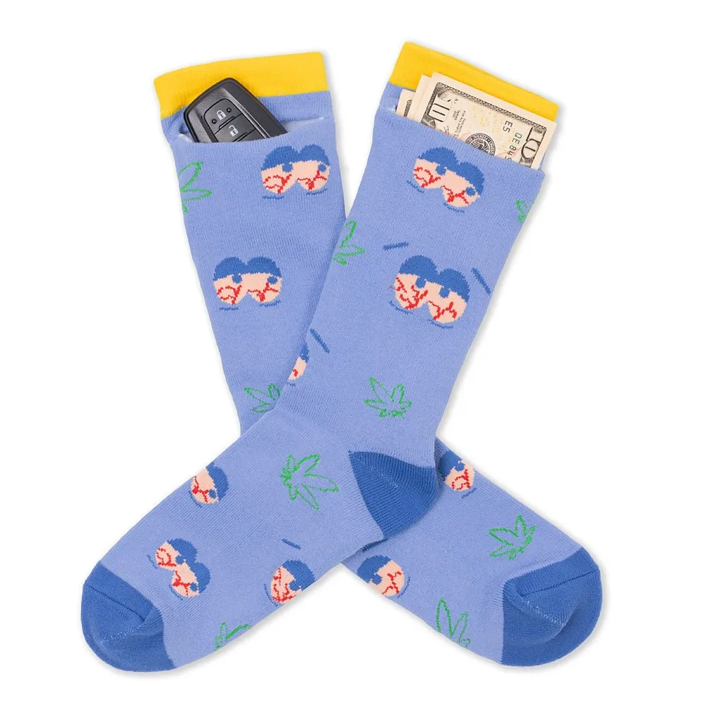 South Park Towelie Stoned Eyes Socks with Pocket