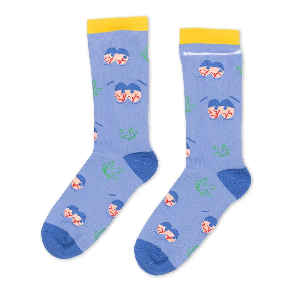 South Park Towelie Stoned Eyes Socks with Pocket