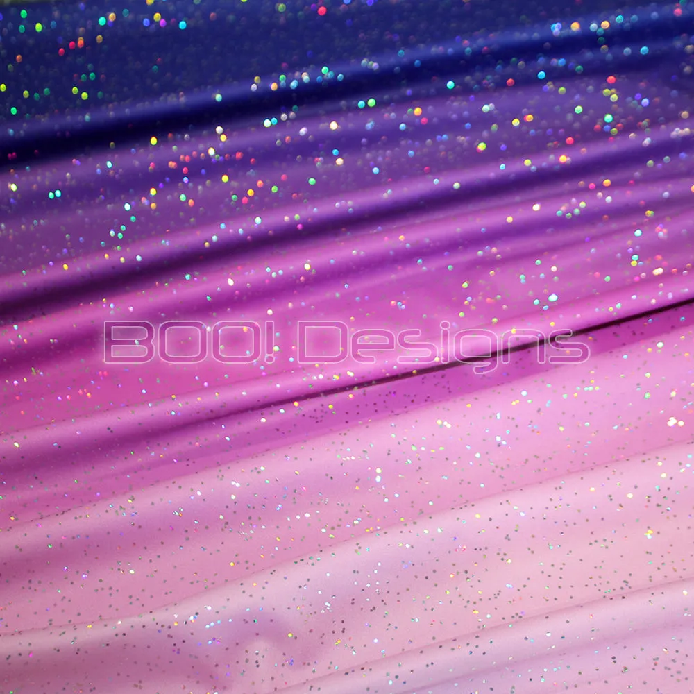 Spandex Ombre Soft Pink Navy
