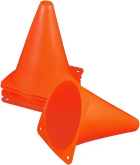 TOYANDONA 6Pcs Soccer Training Cones Durable Orange Obstacles for Football Rugby and Agility Drills for Outdoor Games and Activities