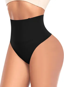 Tummy Control Thong Shapewear for Women High Waist Shaping Underwear Seamless Body Shaper Panties Girdle